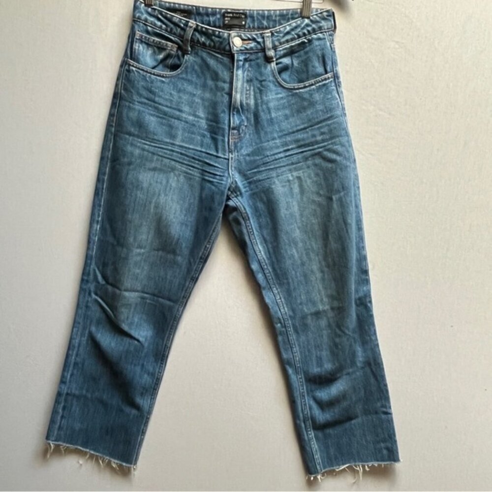 Frank & Oak Karen Kick Flare Fit Denim Jeans Women's Size 27 Blue High Rise